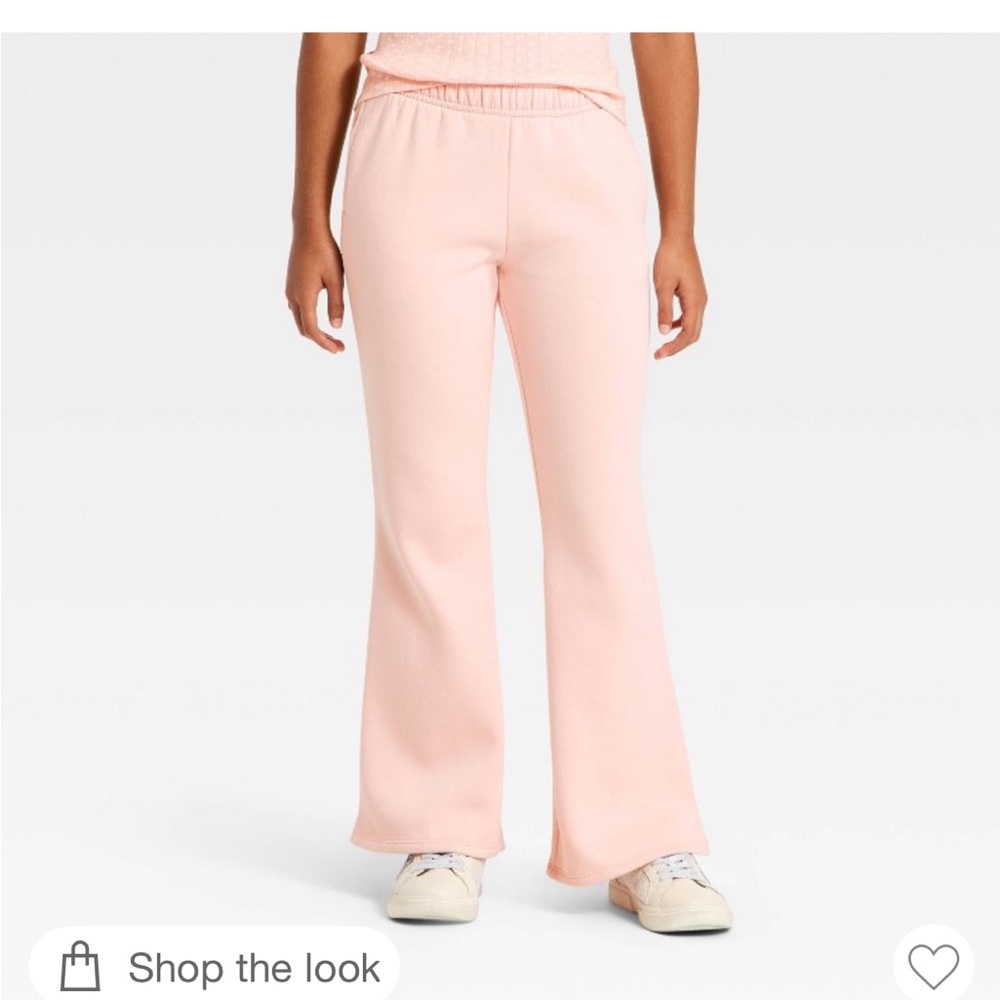 Kids Pink Flared Bottoms